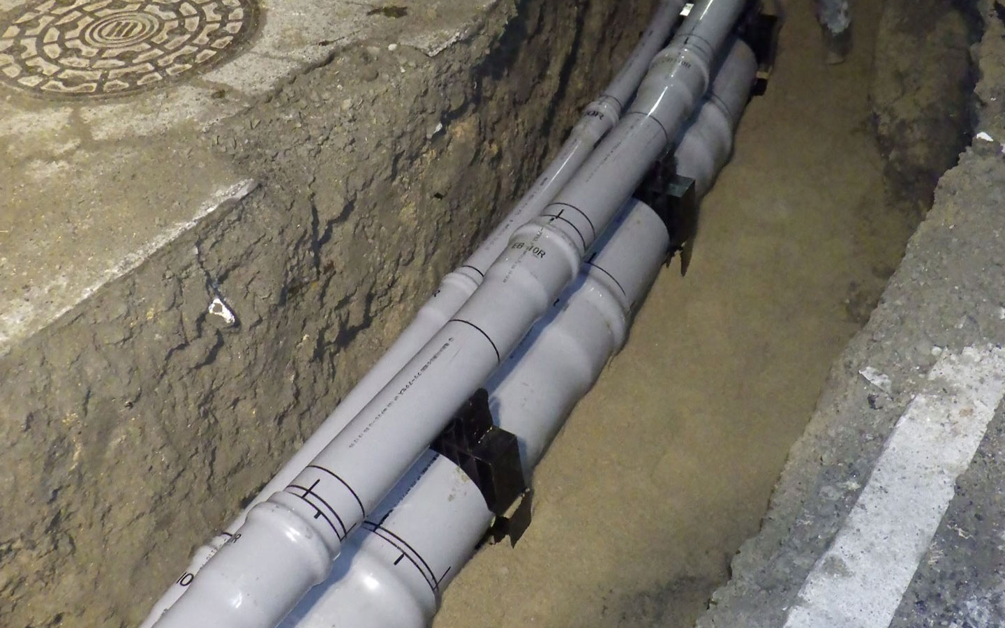 電線共同溝整備工事 - 千田町