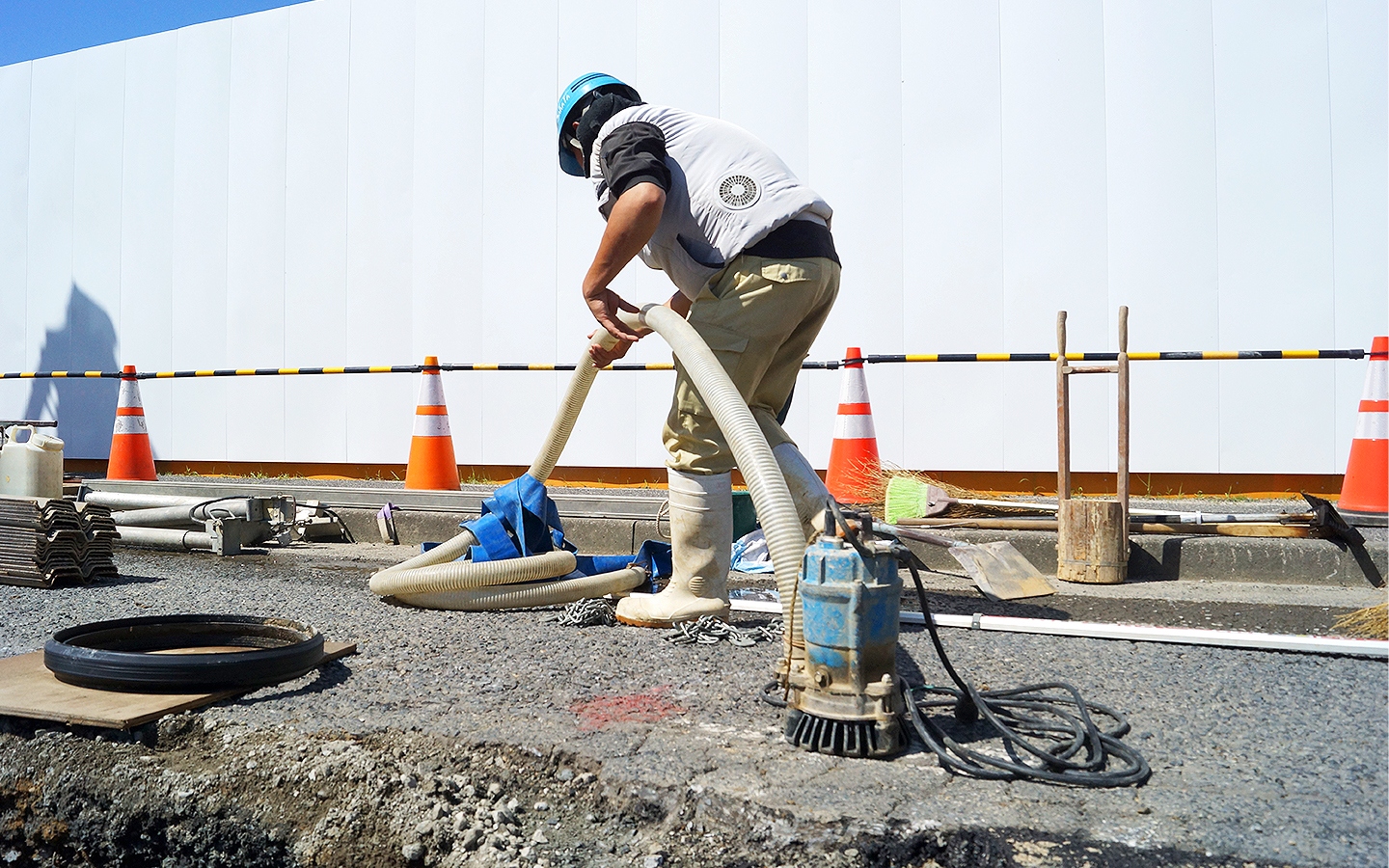 下水道工事・開削工法