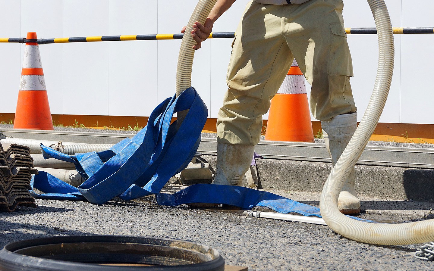 下水道工事・開削工法