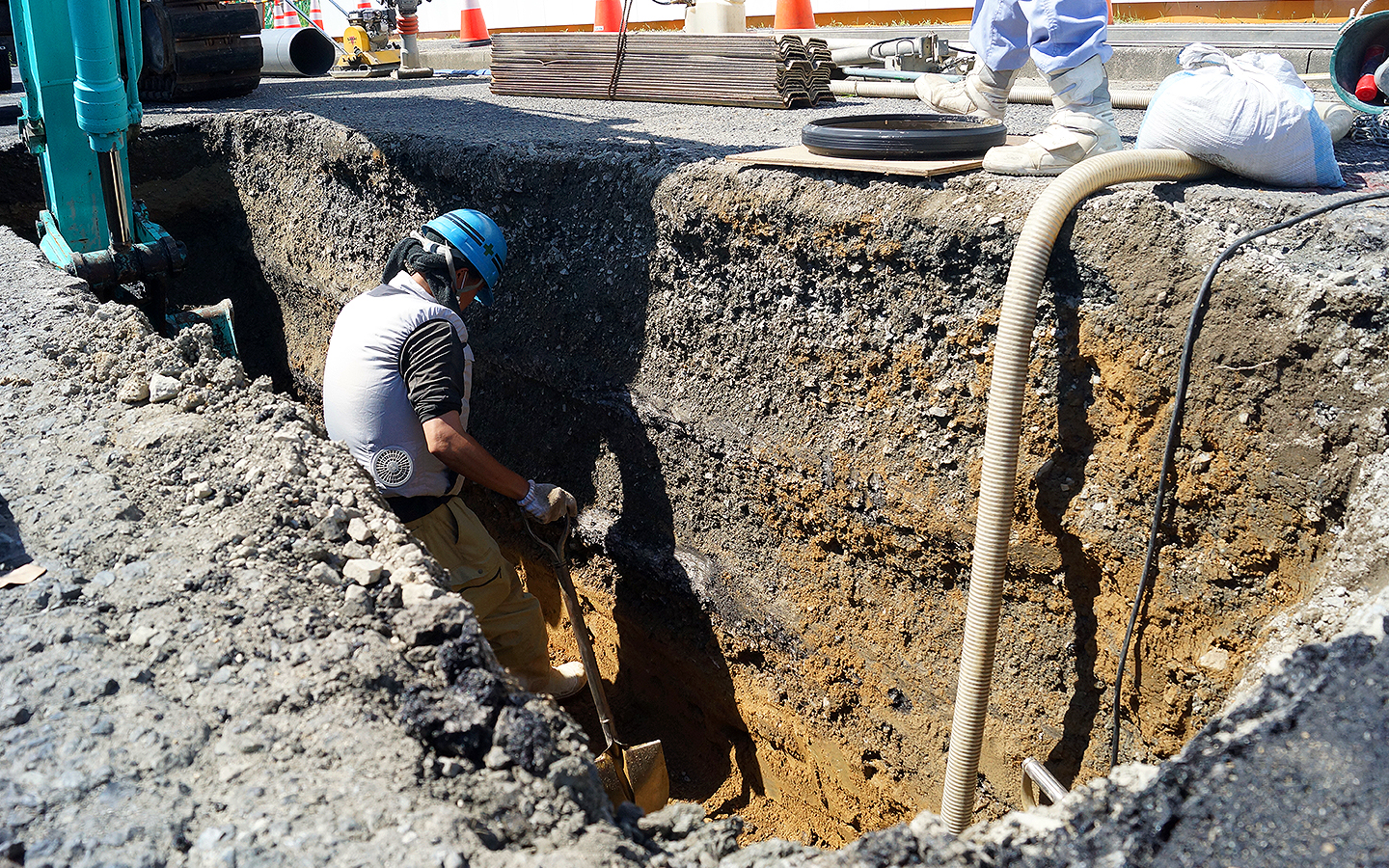 下水道工事・開削工法