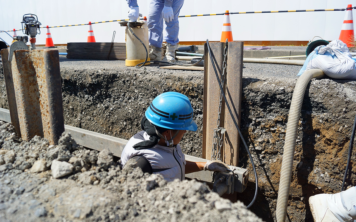 下水道工事・開削工法